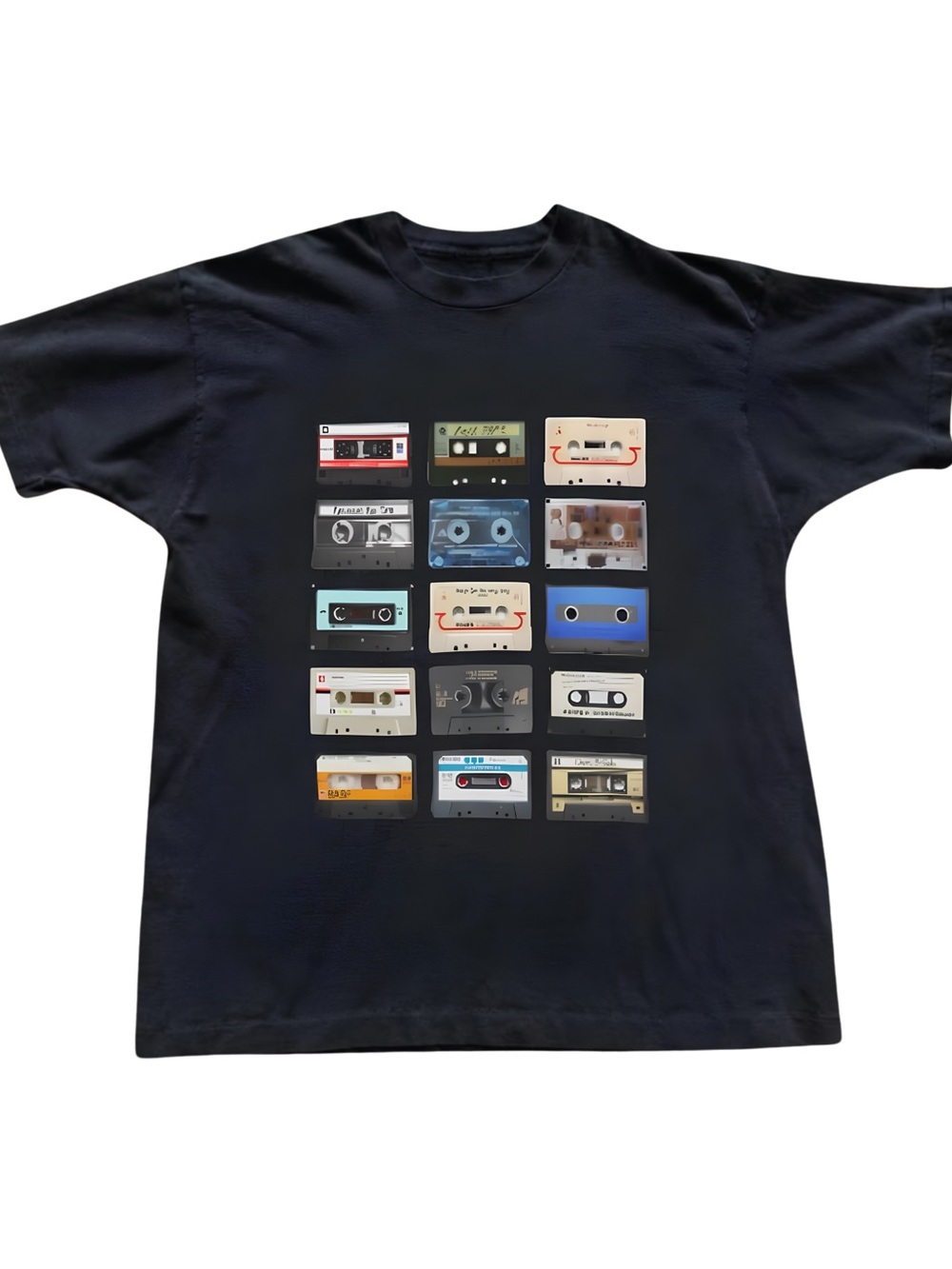 Gildan Cassette Tapes Graphic Tee - Black